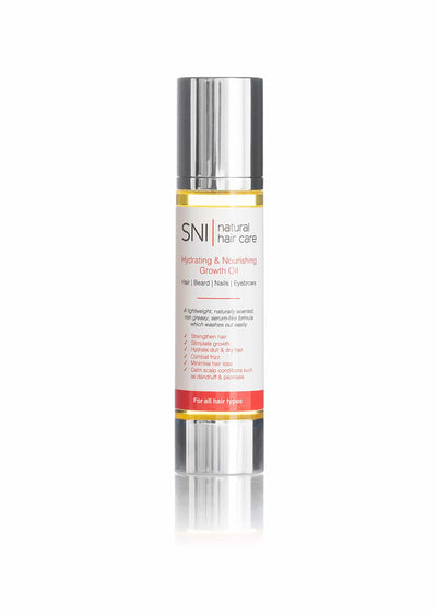 Hydrating and Nourishing Growth Oil by SNI Natural Haircare, available online now